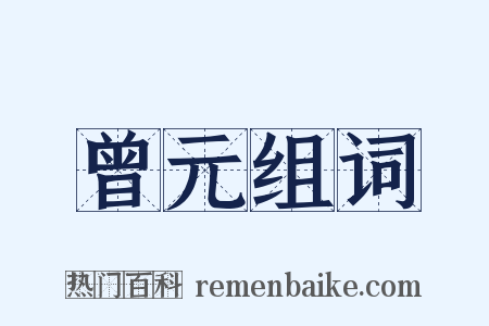 曾元组词是什么意思的图片